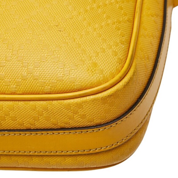Gucci Diamante Business Bag Shoulder Yellow Leather - Picture 5 of 9